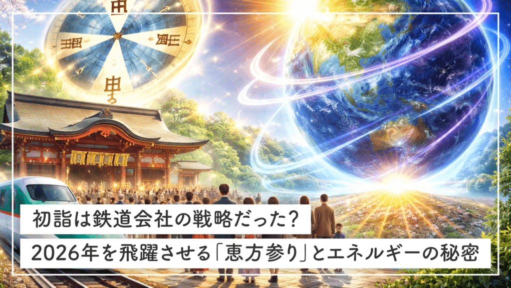 初詣は鉄道会社の戦略だった？2026年を飛躍させる「恵方参り」とエネルギーの秘密