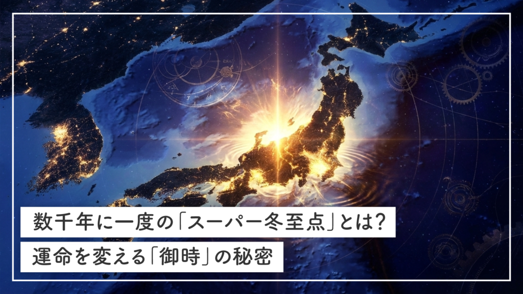 【2025-2026】数千年に一度の「スーパー冬至点」とは？運命を変える「御時」の秘密