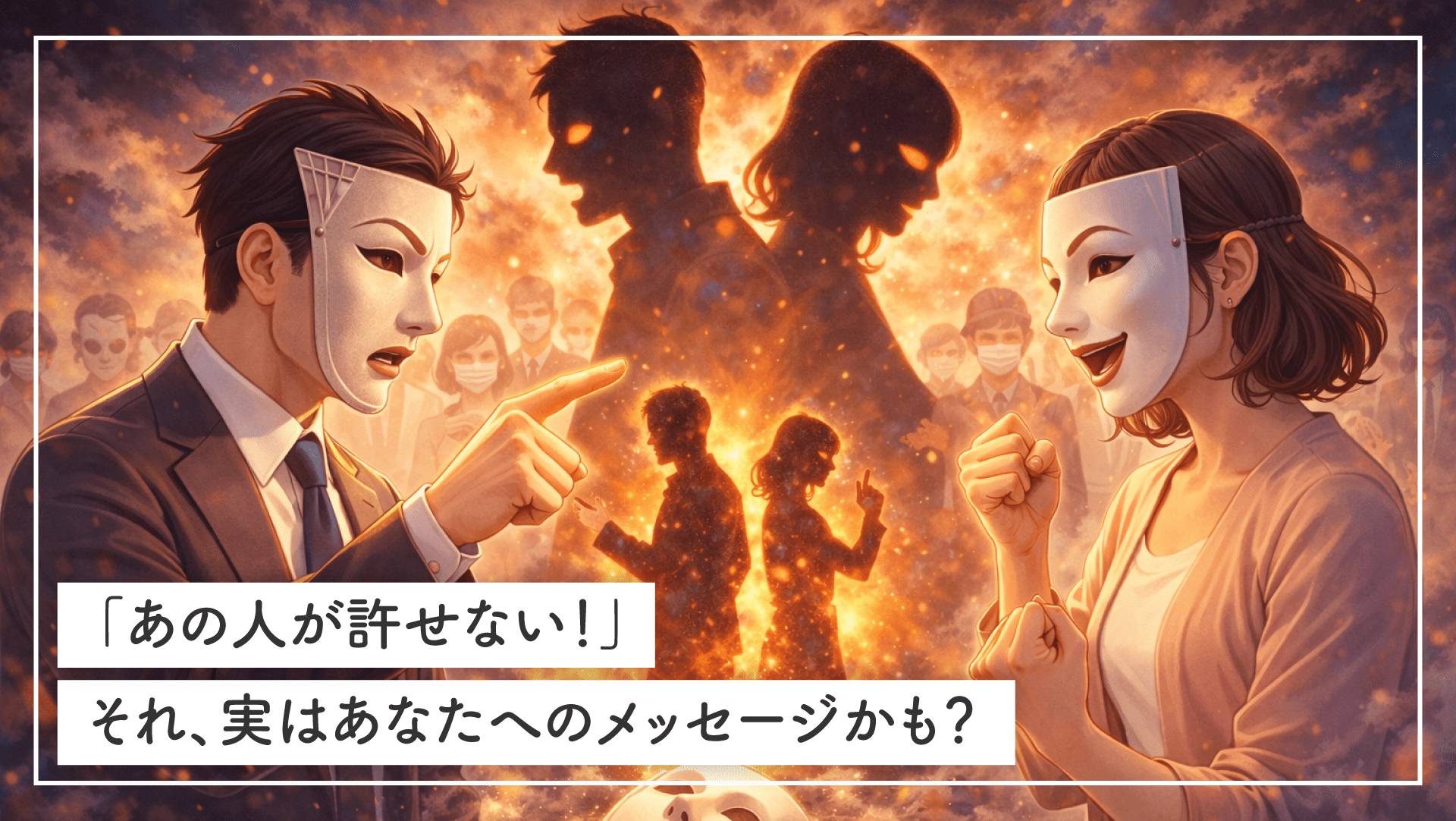「あの人が許せない!」それ、実はあなたへのメッセージかも?