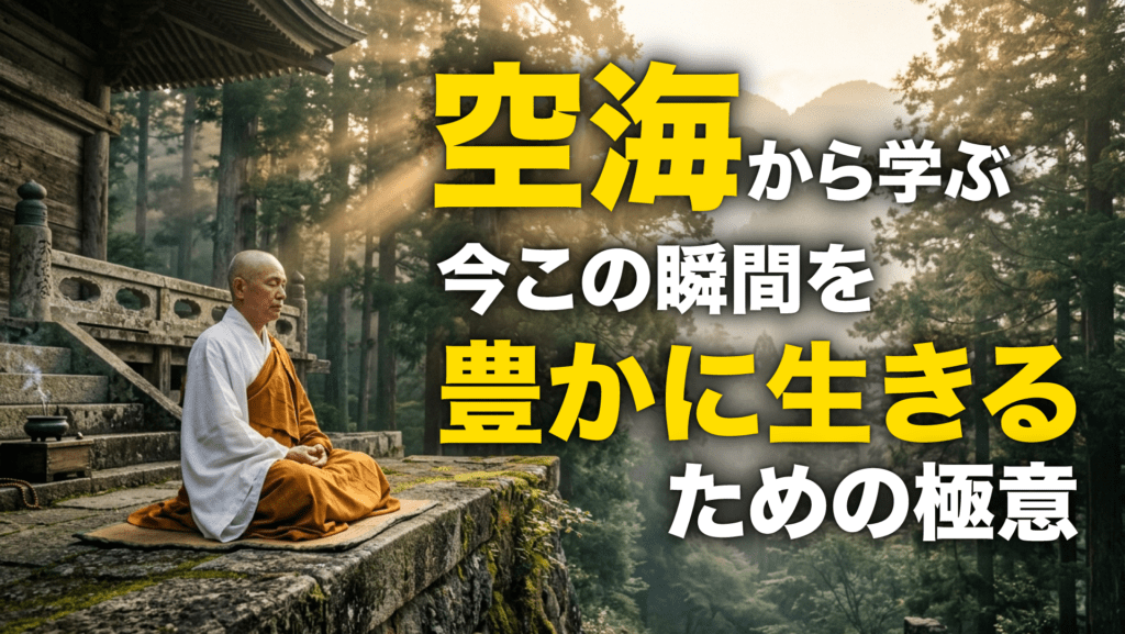 【空海から学ぶ】今この瞬間を豊かに生きるための極意